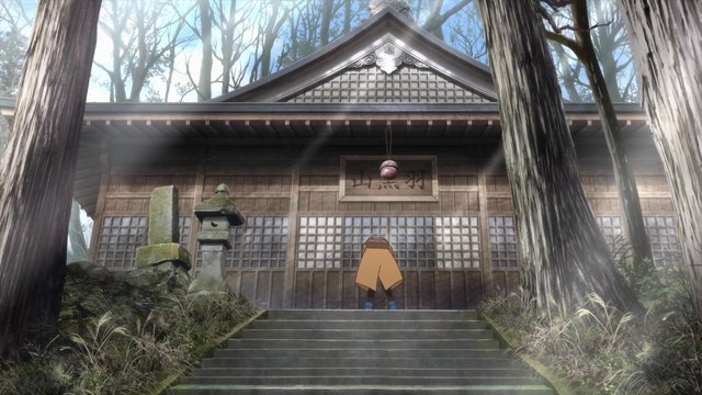 Stone Steps and Torii Gate in Front of a Shrine